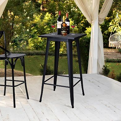 Glitzhome Square Bar Table