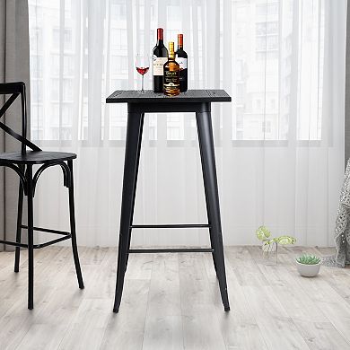 Glitzhome Square Bar Table