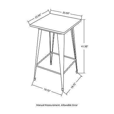 Glitzhome Square Bar Table
