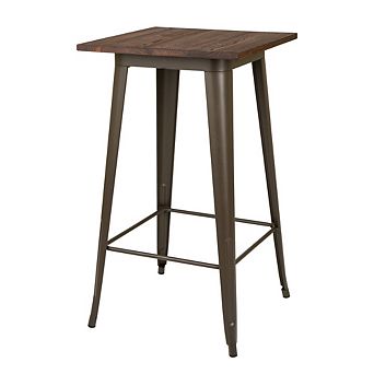 Glitzhome Square Bar Table