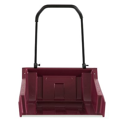 Heavy Duty Snow Rolling Remover with Wheels and Wide Blade