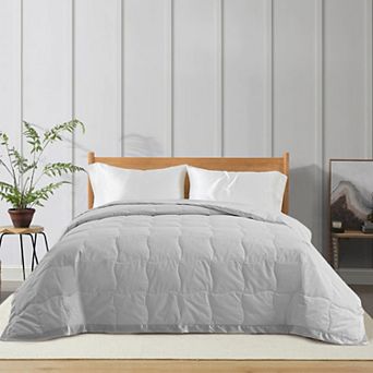 Unikome Lightweight Down Blanket, Cozy Breathable Blankets With Satin Trim