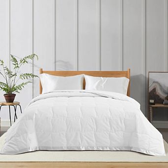 Unikome Lightweight Down Blanket, Cozy Breathable Blankets With Satin Trim