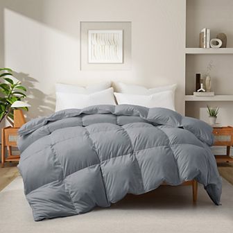 Unikome Natural Goose Down Comforter - Heavy Weight Winter Comforter