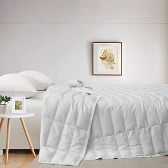 Unikome Cool To The Touch Tencel™ Lyocell Silk Blanket - Oversize 75% Down Blanket For Hot Sleepers