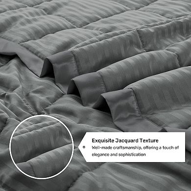 Unikome Lightweight Down Alternative Blanket With Satin Trim, Oversize Blanket