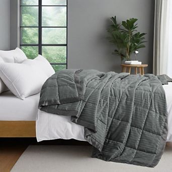 Unikome Lightweight Down Alternative Blanket With Satin Trim, Oversize Blanket