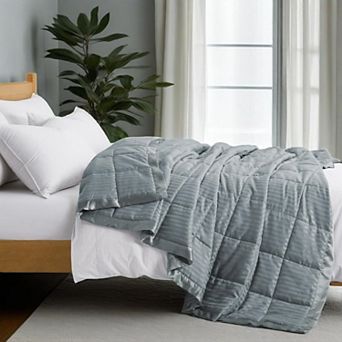 Unikome Lightweight Down Alternative Blanket With Satin Trim, Oversize Blanket