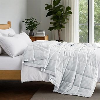 Unikome Lightweight Down Alternative Blanket With Satin Trim, Oversize Blanket