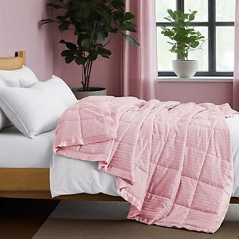 Unikome Lightweight Down Alternative Blanket With Satin Trim, Oversize Blanket