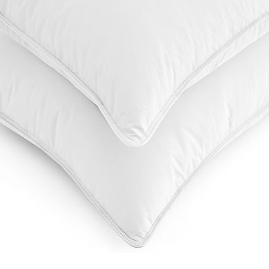 Unikome 2 Pack Cotton Cover Goose Down Feather Pillow