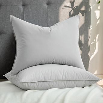 Unikome 2 Pack Cotton Cover Goose Down Feather Pillow