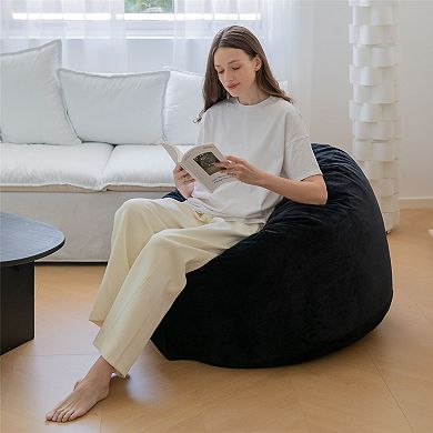 Unikome Lazy Bean Bag Chair Floor Cushion- Cozy And Modern Seating