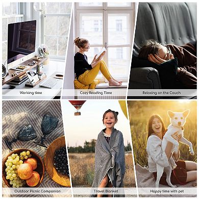 Luxurious Plush Flannel Blanket Ultra-soft & Cozy Oversize Throw Blanket For All-season Comfort