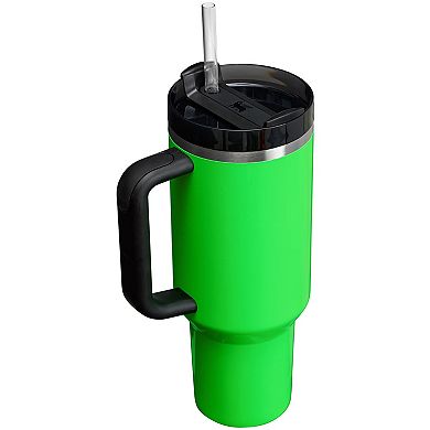 Quencher H2.0 Flowstate Stainless Steel Stanley 40oz Tumbler - Neon Green