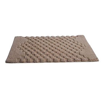 Gorgeous Block Pattern High Quality Year Round Cotton With Non-Skid Back Bath Rug.