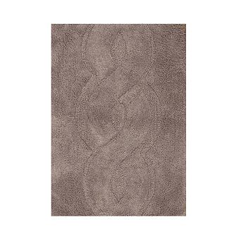 Beautiful Sculptured Chain Design Bath Rug With Anti Skid Latex Back