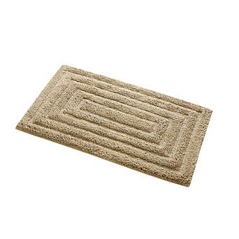 Stylish And Comfortable All Season Traditional Racetrack Design Cotton Bath Rug.