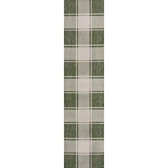 Sabine Traditional Farmhouse Bold Gingham Indoor/outdoor Runner Rug