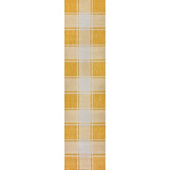 Sabine Traditional Farmhouse Bold Gingham Indoor/outdoor Runner Rug
