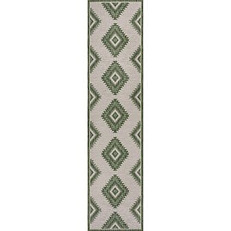Lior Geometric Moroccan Diamond Indoor/outdoor Runner Rug