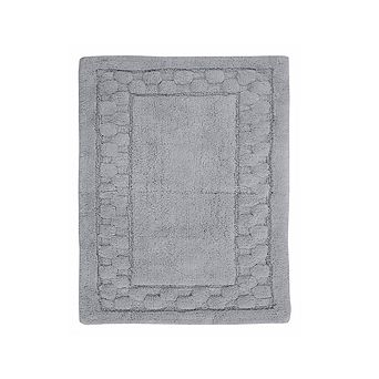 Splendid Soft Plush Cotton Bath Rug Features Fashionable Sculptured Border Design