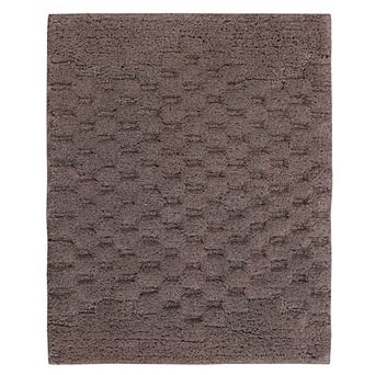 Luxurious Block Pattern High Quality Year Round Cotton With Non-Skid Back Bath Rug.