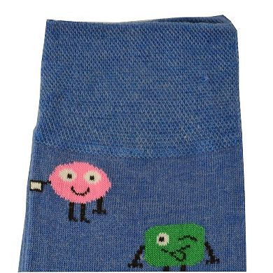 Game Design Colorful Smooth Toe Men Crew Socks