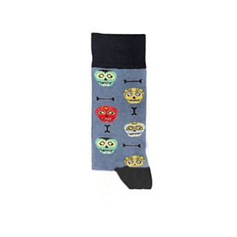 Game Design Colorful Smooth Toe Men Crew Socks