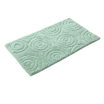 Beautiful Circle Design High Quality Year Round Cotton With Non-Skid Back Bath Rug.