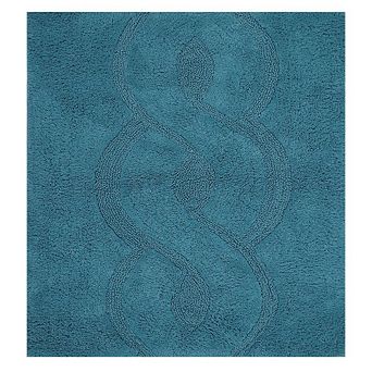 Beautiful Sculptured Chain Design Bath Rug With Anti Skid Latex Back