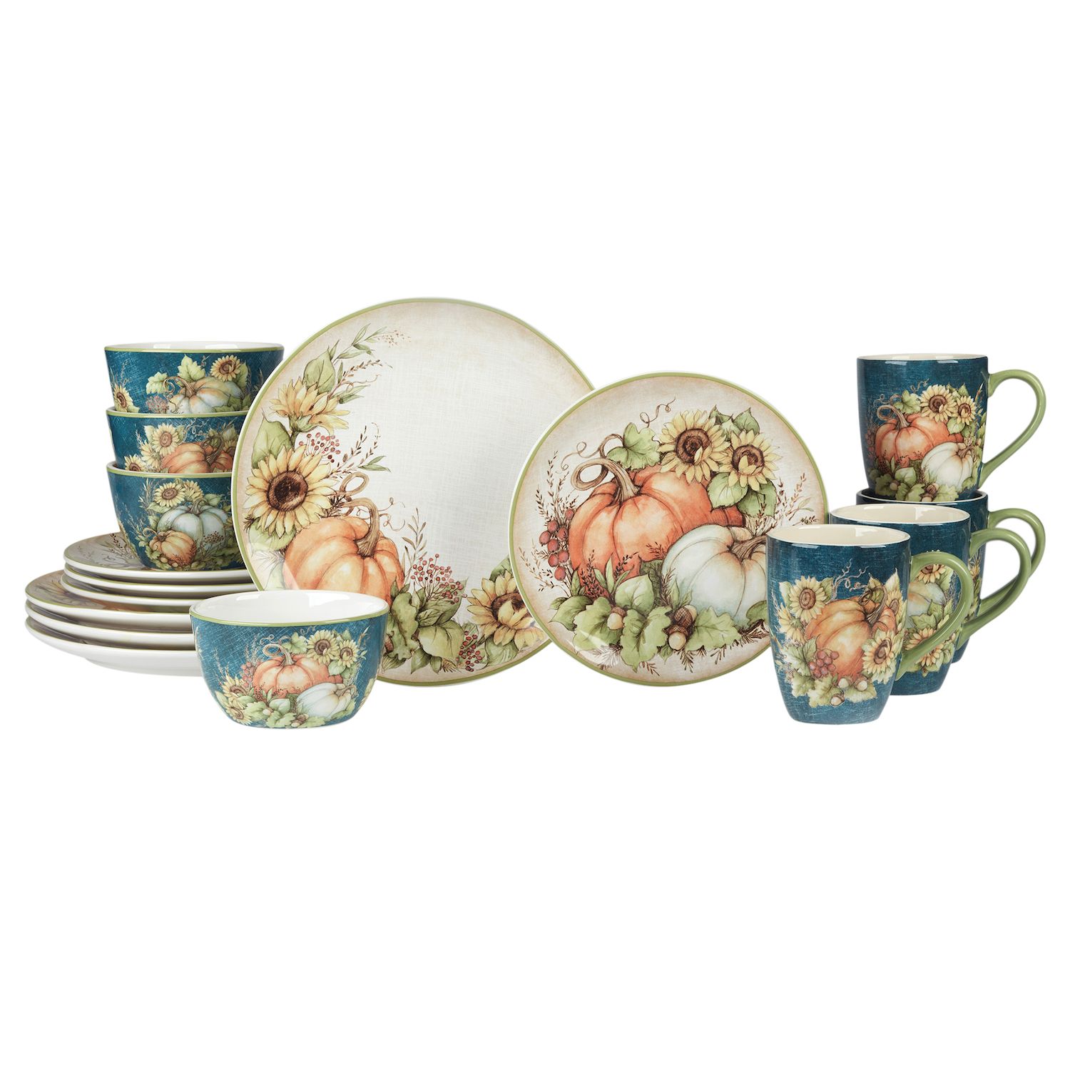 Certified International Nature's Song Set Of 4 Soup/Pasta Bowl 9