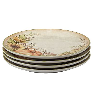 Certified International Autumn Breeze 4 pc Dinner Plate Set