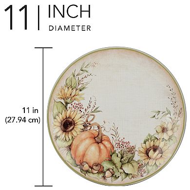Certified International Autumn Breeze 4 pc Dinner Plate Set