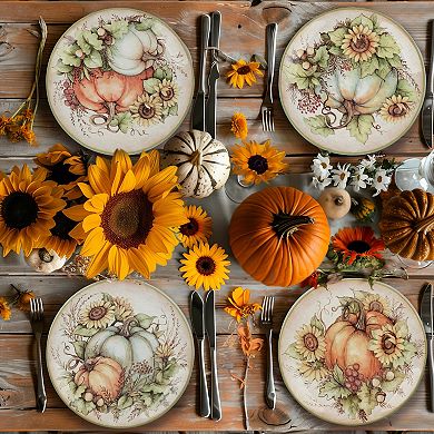 Certified International Autumn Breeze 4 pc. Salad Plate Set