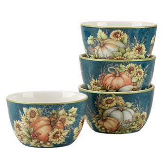 Certified International Autumn Breeze 4 pc Ice Cream Bowl Set