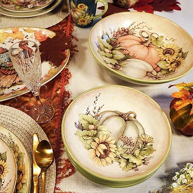 Certified International Autumn Breeze 4 pc Soup Bowl Set