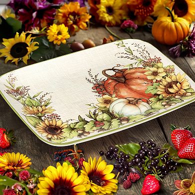 Certified International Autumn Breeze Rectangular Platter