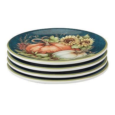 Certified International Autumn Breeze 4 pc Canape Plate Set