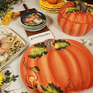Certified International Autumn Breeze 4 pc Canape Plate Set