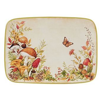 Certified International Woodland Critters Rectangular Platter