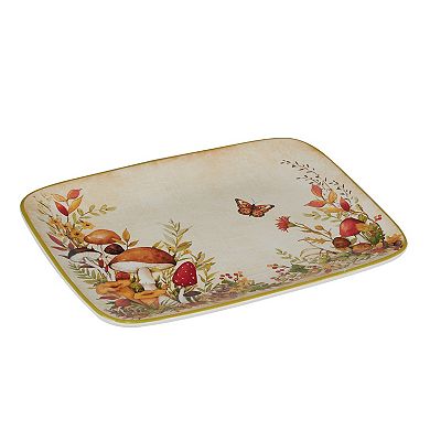 Certified International Woodland Critters Rectangular Platter