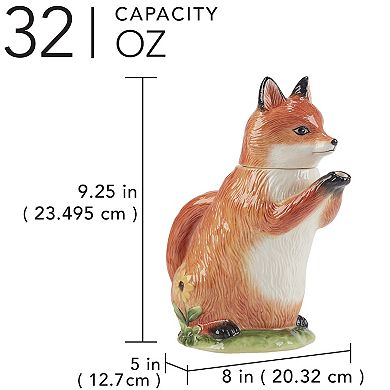 Certified International Woodland Critters 3D Fox Teapot