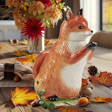 Certified International Woodland Critters 3D Fox Teapot