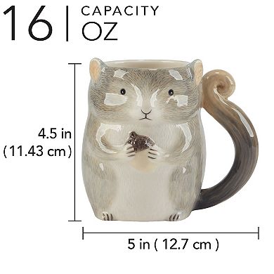 Certified International 4-pc. Woodland Critters 3D Mug Set