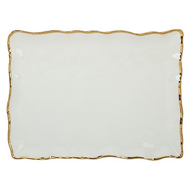 Certified International Regency Gold Rectangular Platter