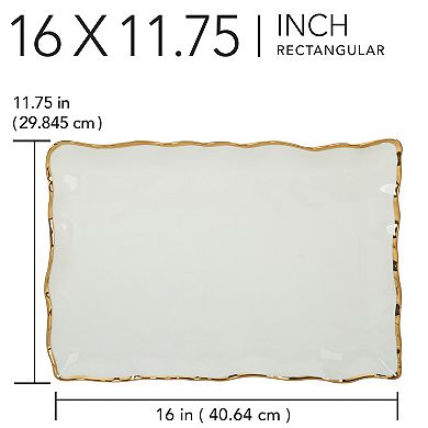 Certified International Regency Gold Rectangular Platter