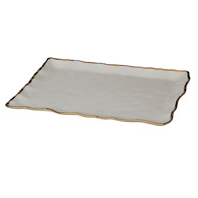 Certified International Regency Gold Rectangular Platter