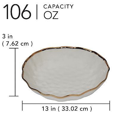 Certified International Regency Gold Serving Bowl