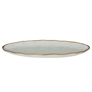 Certified International Regency Gold Oval Fish Platter